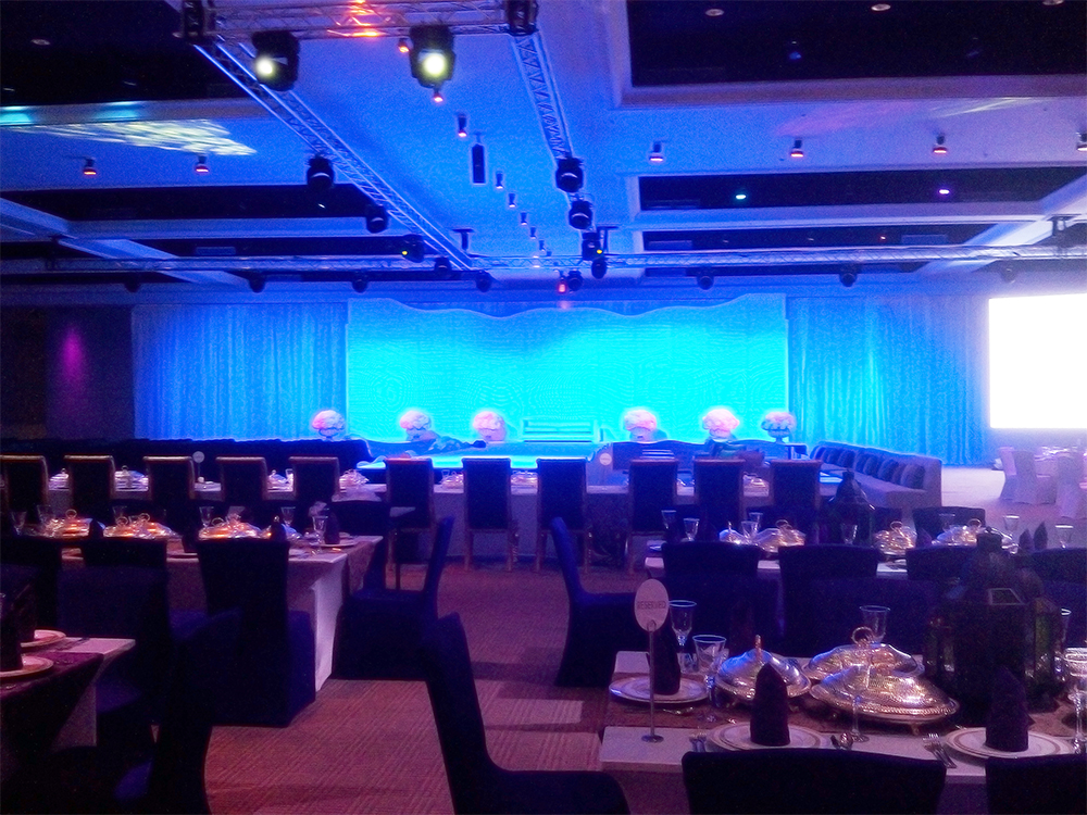 Procom supplies Al Jawaher Reception and Convention Center with Lighting and Truss