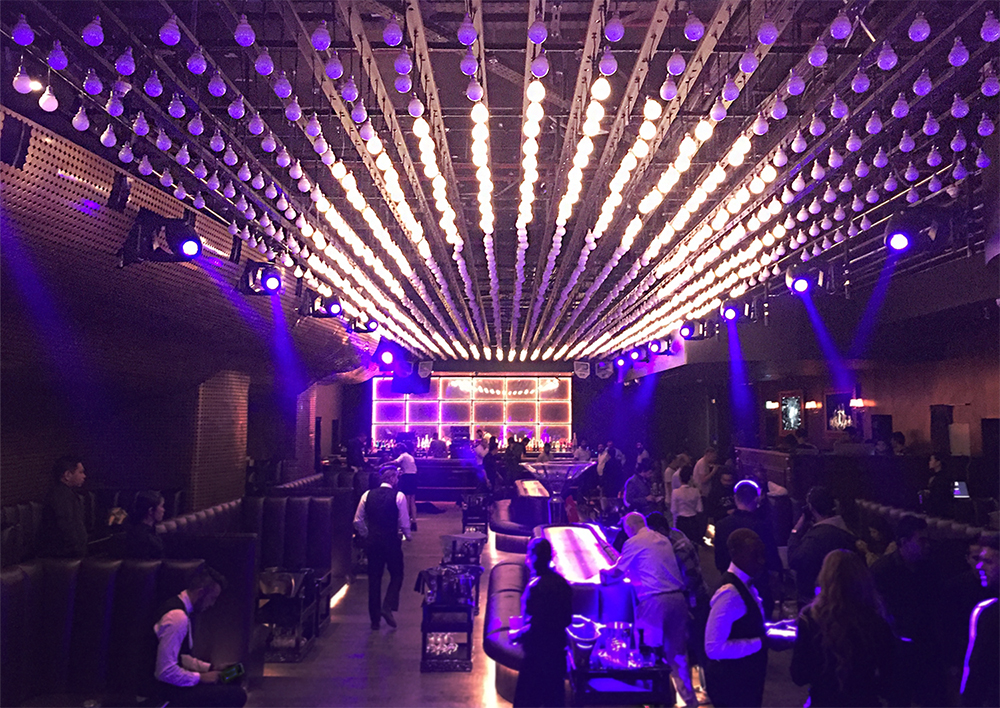 Procom Supplies VII club Dubai with a unique DMX controlled ceiling grid