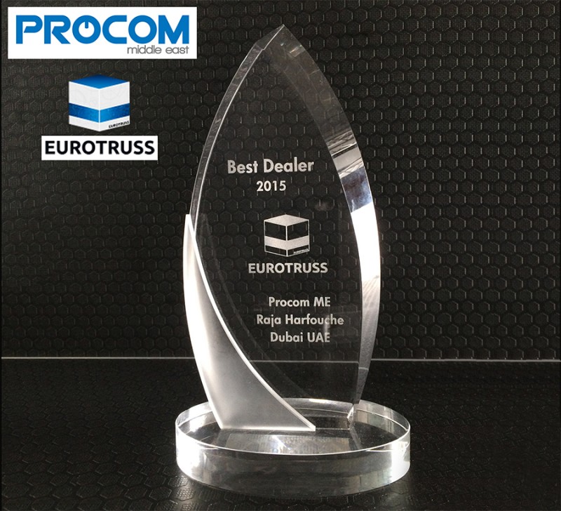 Procom takes Eurotruss' Best Dealer Award for 2015