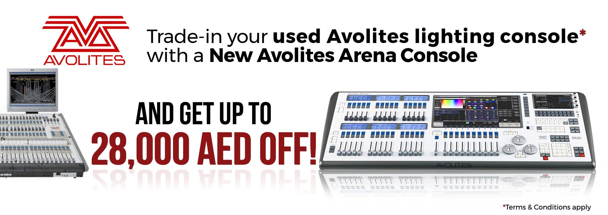 Trade-in your used Avolites Console for a Tiger Touch II - Limited Time Offer